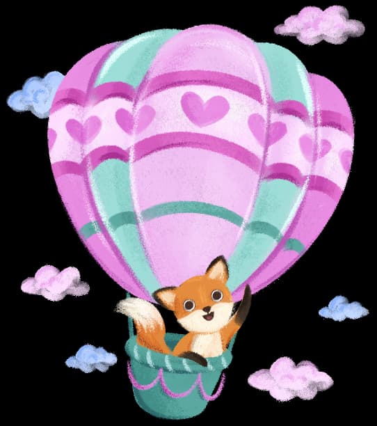 Lisek machający z różowego balonu – bohater audiobajek muzycznych pełnych ciepła i wyobraźni